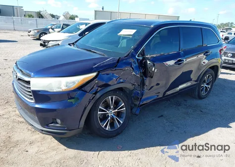 2016 Toyota Highlander Xle V6 from USA, damaged, VIN 5TDKKRFHXGS126314